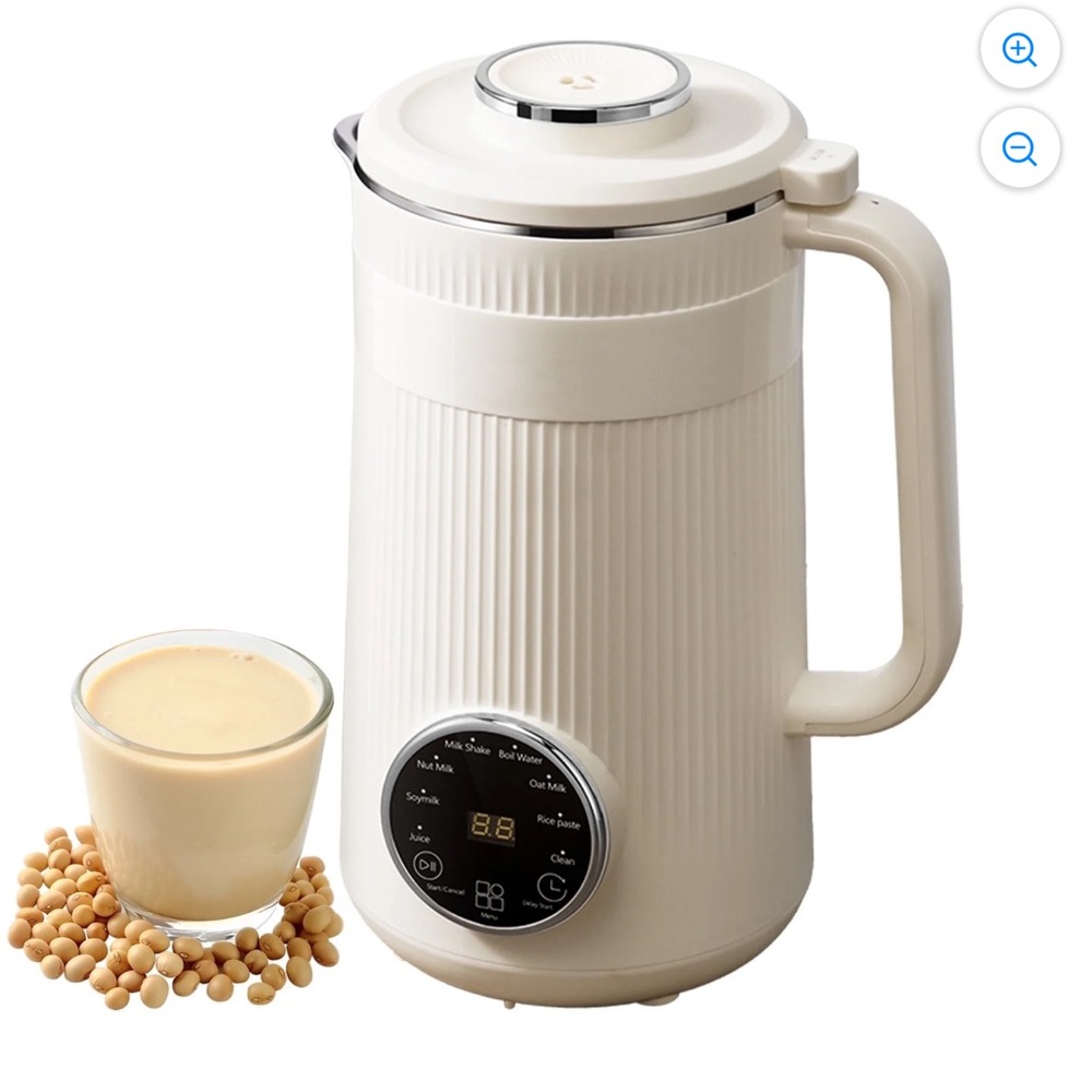 Kidisle 8-in-1 Nut Milk Maker Blender 32oz Cream NIB